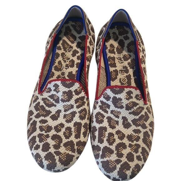 Rothy'sBrown Animal Pring Round Toe Slip On Flats Size 7 - Picture 2 of 7